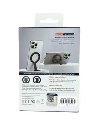 Магнитный держатель-кольцо для i-Phone Keephone Magclasp Flip титан