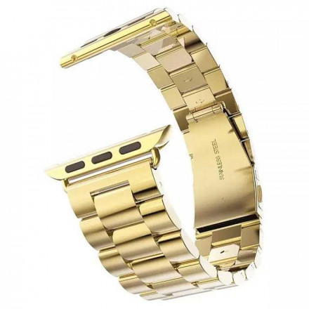 Сменный браслет Hoco для Apple Watch 38mm Slimfit металлический, золотой