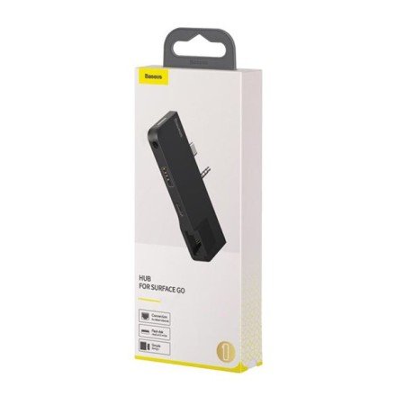  USB хаб Baseus для планшета Surface GO 1USB/1USB-C/RJ45/3.5мм (CAHUB-FG01) черный