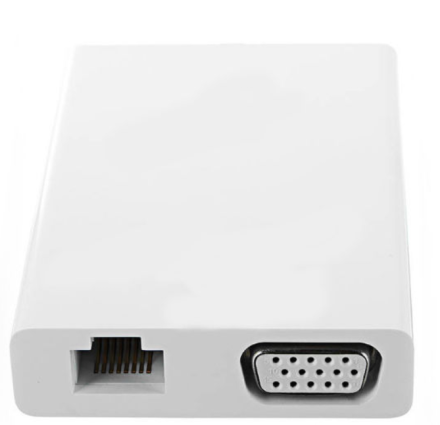  USB-C хаб Xiaomi 3USB/VGA/Gigabit Ethernet ZJQ04TM белый