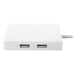 USB-C хаб Xiaomi 3USB/VGA/Gigabit Ethernet ZJQ04TM белый