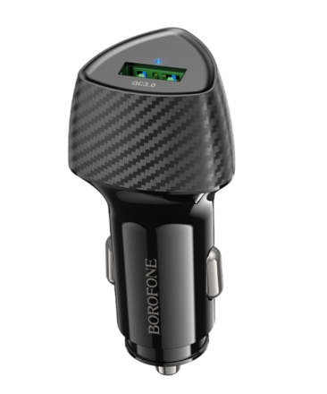  Автомобильное заряд. устр. Borofone BZ31 1USB 3A 18W черный