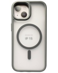 Накладка для i-Phone 15 Keephone Mago Pro Magsafe серый