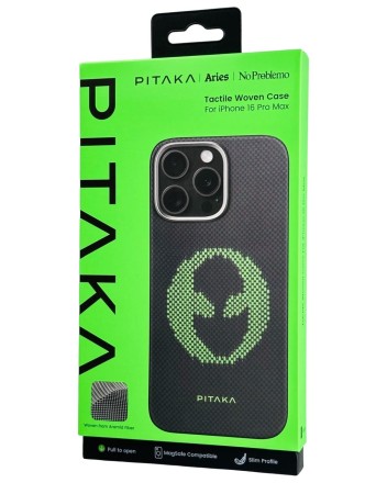  Накладка для i-Phone 16 Pro Max 6.9&quot; Pitaka Aries Tactile Woven case (Alien)