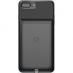 Накладка для i-Phone 7 Plus Baseus силиконовая с чипом беспроводной зарядки, магнитная черная