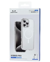 Накладка для i-Phone 16 Pro Keephone Hybrid Pro MagSnap прозрачный