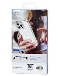 Накладка для i-Phone 16 Pro Keephone Hybrid Pro MagSnap прозрачный