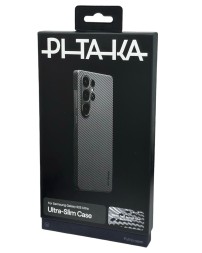 Накладка для Samsung Galaxy S25 Ultra Pitaka Ultra Slim case черно-серая