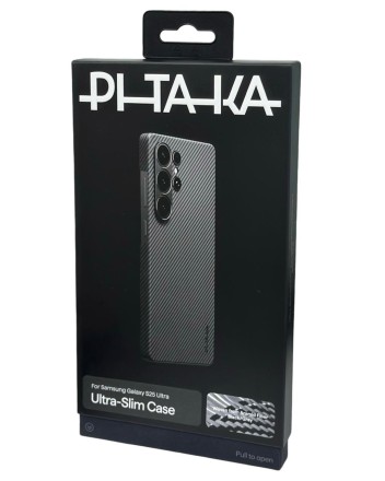  Накладка для Samsung Galaxy S25 Ultra Pitaka Ultra Slim case черно-серая