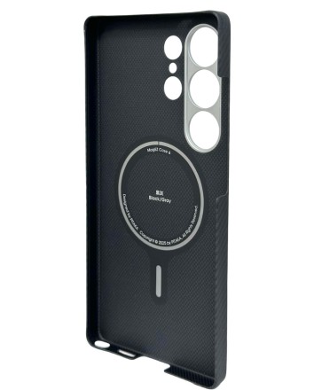  Накладка для Samsung Galaxy S25 Ultra Pitaka Ultra Slim case черно-серая