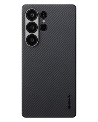 Накладка для Samsung Galaxy S25 Ultra Pitaka Ultra Slim case черно-серая