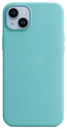  Чехол-накладка i-Phone 14 Silicone icase №21 тёмно-бирюзовая