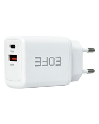 Сетевое зарядное устройство EOFE E203 1C/1USB 20W белое