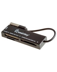 Картридер Smartbuy 717, USB 2.0 - SD/microSD/MS/M2, (SBR-717-K) черный 