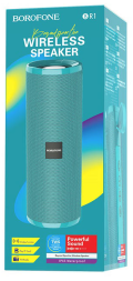 Bluetooth колонка Borofone BR1 Beyond sportive IPX5/BT5.0/1200mAh/3ч/5Вт зеленая