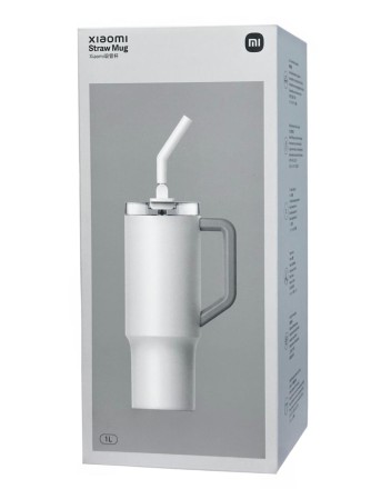  Термокружка Xiaomi Straw Mug 1L (XMXGB01PL) белая