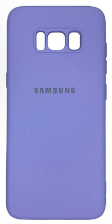  Накладка для Samsung Galaxy S8 Silicone cover без логотипа лаванда
