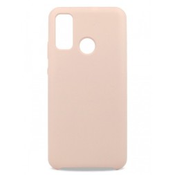 Накладка для Huawei Honor 9X Lite Silicone cover без логотипа пудро