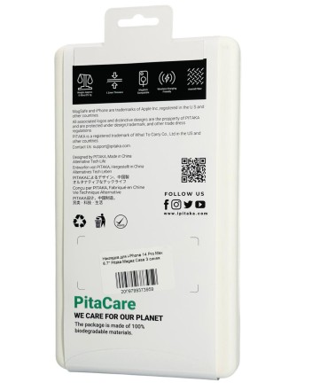  Накладка для i-Phone 14 Pro Max 6.7&quot; Pitaka Magez Case 3 синяя