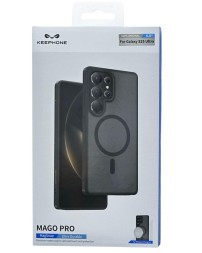 Накладка для Samsung Galaxy S25 Ultra Keephone Mago Pro Magsnap матовый черный