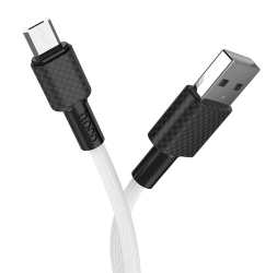 Usb Кабель-зарядка Micro Hoco X29 Superior 2A 1м силиконовый белый