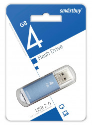 USB флеш накопитель Smartbuy 4GB V-Cut Blue (SB4GBVC-B)