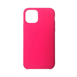 Накладка для iPhone 13 Pro Max Silicone icase без логотипа, №47 кислотно-розовая