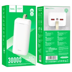 Powerbank Hoco J111B 30000mAh 2USB+Micro+Type-C белый