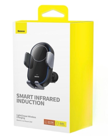  Держатель c беспроводной зарядкой Baseus LightChaser Wireless Charging 15W C40355900121-00 черный