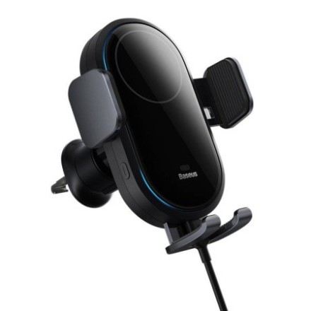  Держатель c беспроводной зарядкой Baseus LightChaser Wireless Charging 15W C40355900121-00 черный