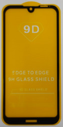 Защитное стекло для Huawei Honor Play 3e 9D черное