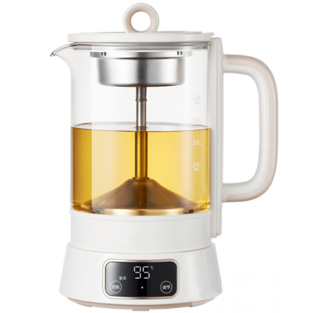  Чайник Scishare Электрический Стеклянный Паровой S2502 белый