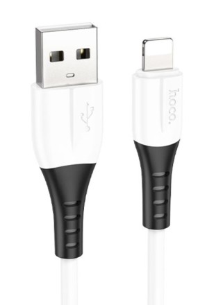  Usb Кабель-зарядка Lightning Hoco X82 Silicone 2A 1м мягкий силиконовый белый