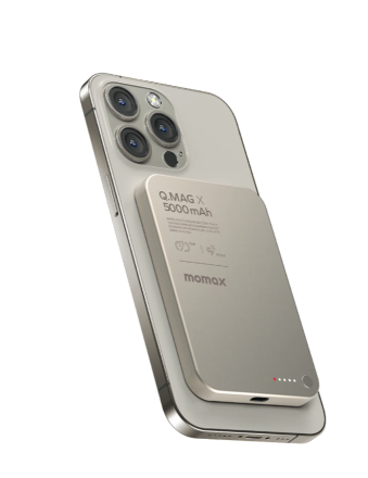  Powerbank магнитный с MagSafe Momax Q. Mag X 5000mAh IP116AE титан