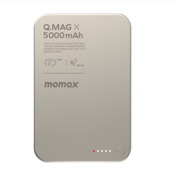 Powerbank магнитный с MagSafe Momax Q. Mag X 5000mAh IP116AE титан