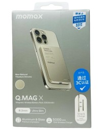 Powerbank магнитный с MagSafe Momax Q. Mag X 5000mAh IP116AE титан