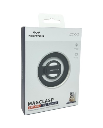  Магнитный держатель-кольцо для i-Phone Keephone Magclasp Flip черный