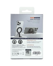 Магнитный держатель-кольцо для i-Phone Keephone Magclasp Flip черный