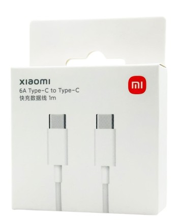  Кабель Xiaomi Type-C Type-C 1м 6A белый