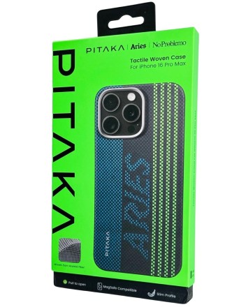  Накладка для i-Phone 16 Pro Max 6.9&quot; Pitaka Aries Tactile Woven case (Credit card)