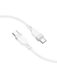 Usb Кабель-зарядка Type-C на Type-C Hoco X109 3A 60W 1м силиконовый белый