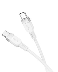 Usb Кабель-зарядка Type-C на Type-C Hoco X109 3A 60W 1м силиконовый белый
