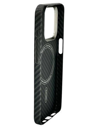  Накладка для i-Phone 15 Pro Keephone Kevlar Magsafe черный