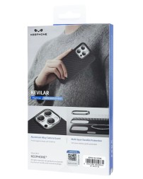 Накладка для i-Phone 15 Pro Keephone Kevlar Magsafe черный