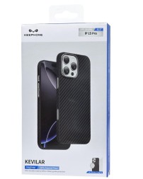 Накладка для i-Phone 15 Pro Keephone Kevlar Magsafe черный