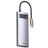  USB-C хаб Baseus Metal Gleam 6в1 3USB/HDMI/USB-C/Ethernet (CAHUB-CW0G) серый
