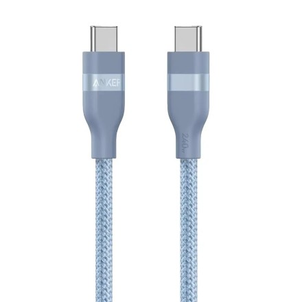  Usb Кабель-зарядка Type-C на Type-C Anker Ultra-Soft (A82E2631) 240W 0.9м синий