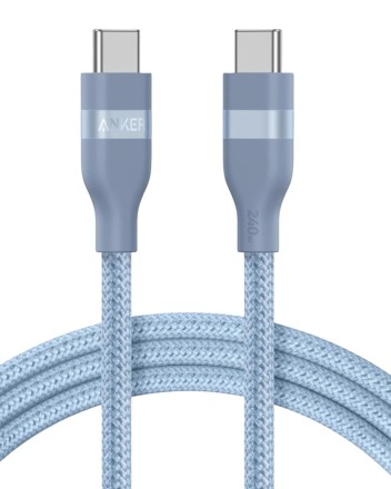  Usb Кабель-зарядка Type-C на Type-C Anker Ultra-Soft (A82E2631) 240W 0.9м синий