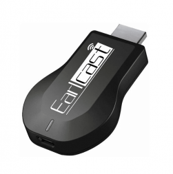 Переходник HDMI - Wifi Earldom W1+ EARLCast Dongle, пластик, кабель HDMI чёрный