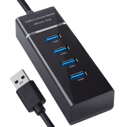 Perfeo USB-HUB 4 Port, (PF-H031 Black) чёрный